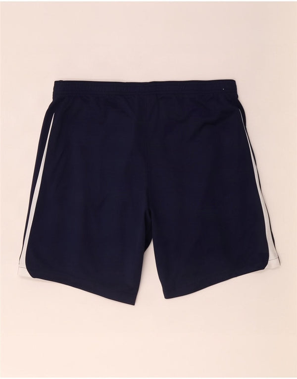 Pantaloncini sportivi Nike da uomo slim fit, grandi, in poliestere color block blu navy