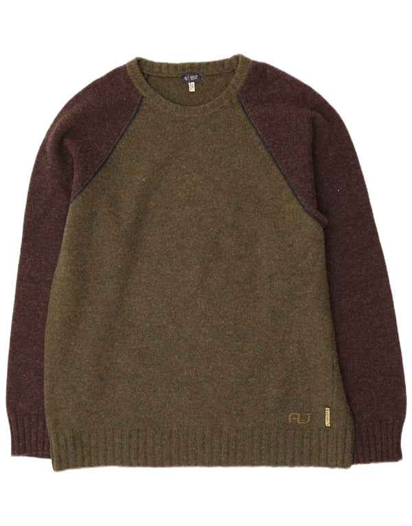 Maglione maglione girocollo da uomo Armani Jeans 2XL color kaki