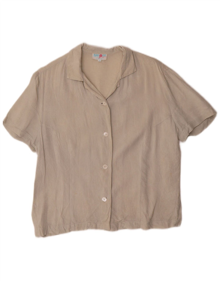 Camicia a maniche corte da donna Balloon EU 40 Seta beige medio