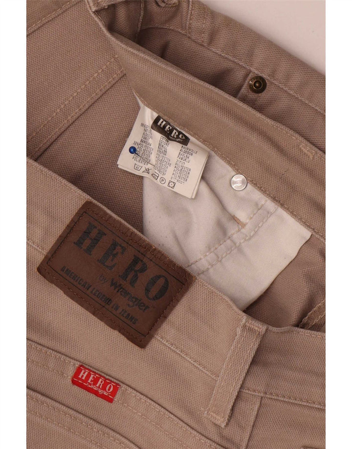 Jeans dritti da uomo Wrangler vestibilità regolare W36 L32 cotone beige