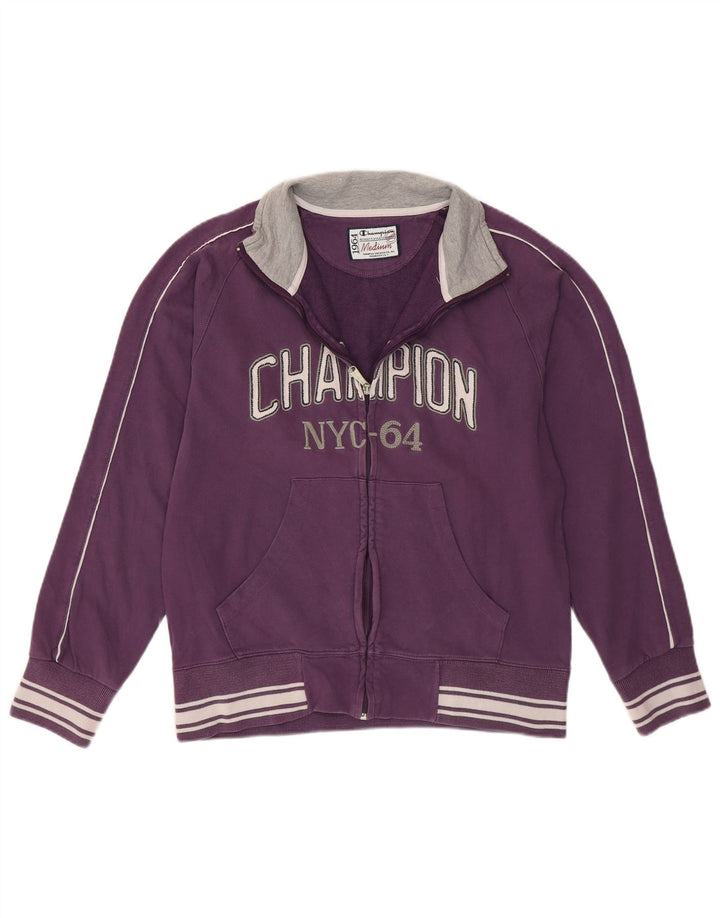 Giacca da tuta grafica da donna Champion UK 14 Cotone viola medio