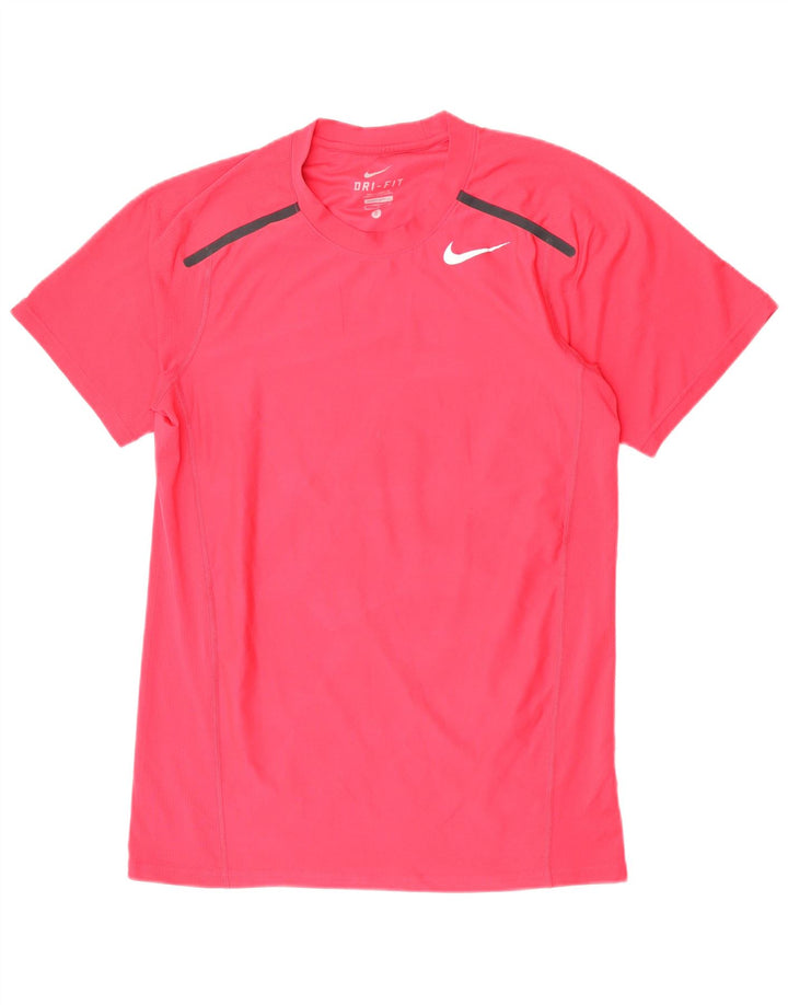 T-shirt NIKE da uomo Dri Fit Top piccola rosa in poliestere