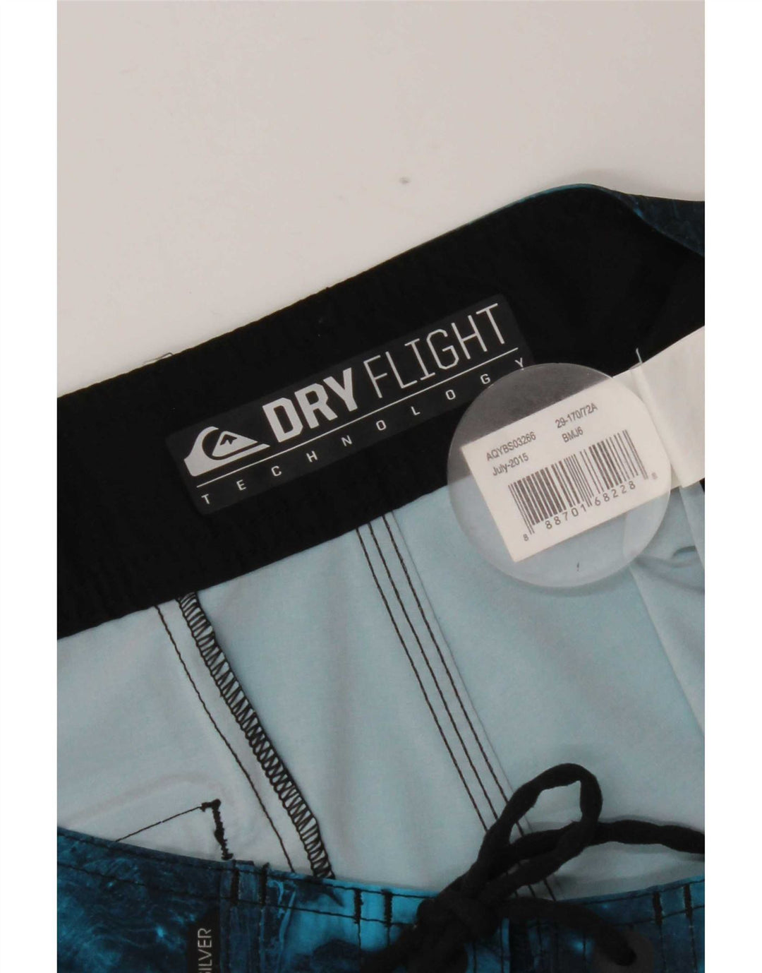 Pantaloncini da bagno da uomo Quiksilver piccoli in poliestere geometrico blu