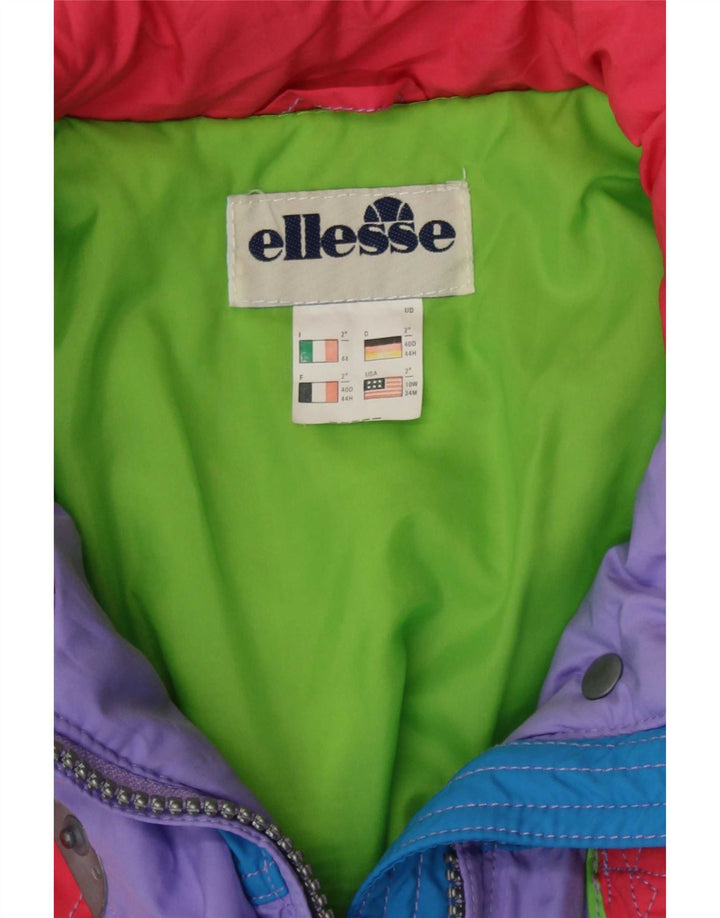 Tuta da sci da donna Ellesse IT 44 Poliestere color block viola medio