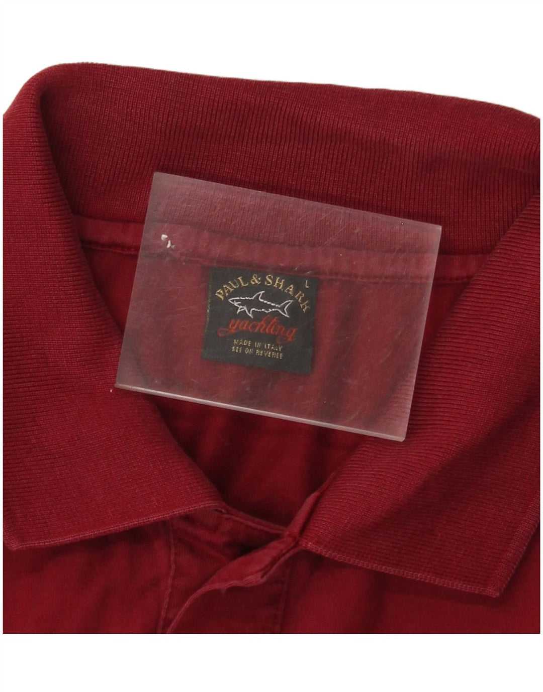Polo da uomo PAUL & SHARK da yachting grande bordeaux