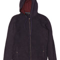 Maglione cardigan con zip intera e cappuccio da uomo Ted Baker taglia 2 piccolo blu navy