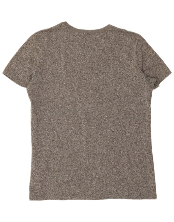 T-shirt grafica Nike Dri Fit da donna UK 14 Grigio medio