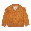 Giacca in pelle scamosciata western Quilon per ragazzi 5-6 anni Beige