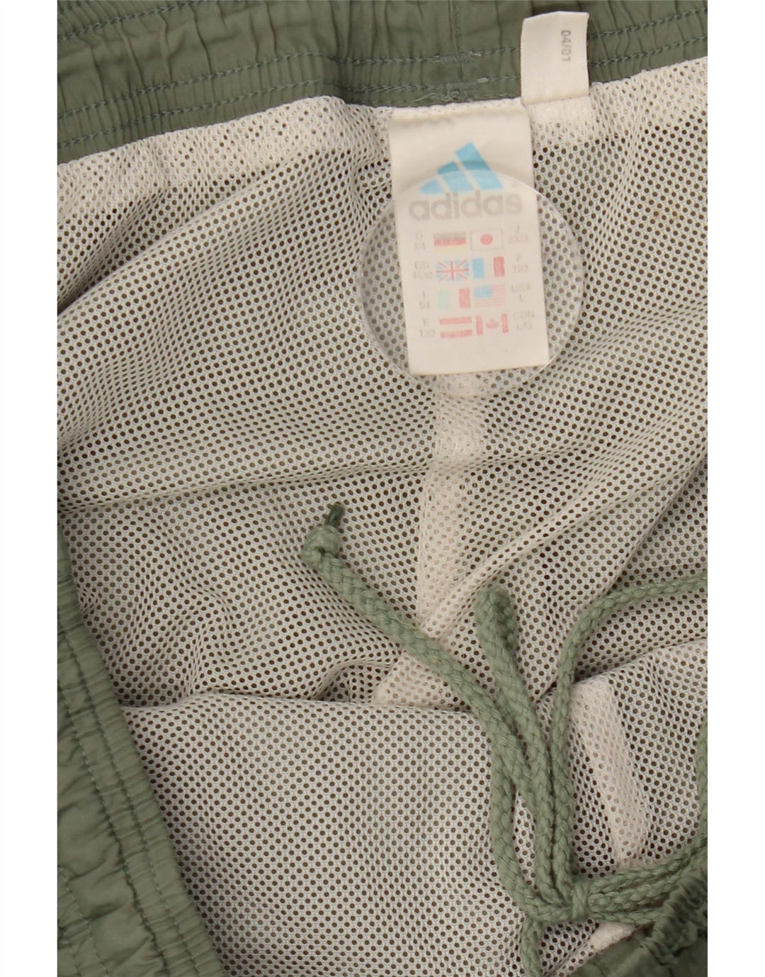 Pantaloni da tuta da uomo Adidas UK 44/46 Large Poliestere kaki