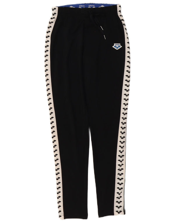 Pantaloni da tuta con grafica da donna Arena UK 10 Small Black Colourblock