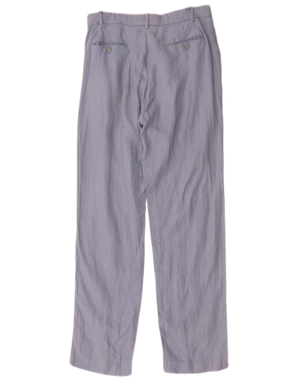 Polo Ralph Lauren Mens Straight Chino Trousers W32 L34 Blue Linen