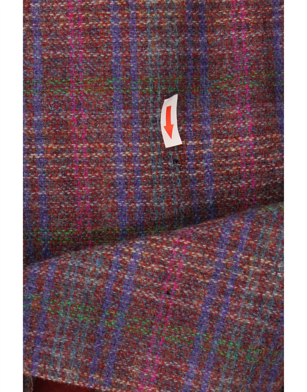 Gonna longuette da donna Pitlochry UK 14 media W30 lana a quadri multicolore