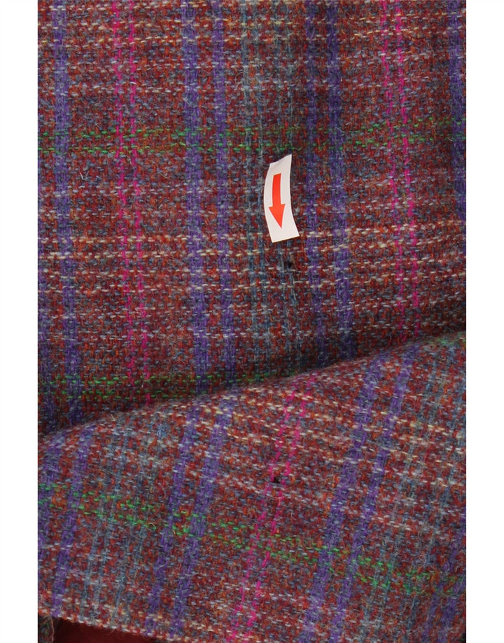 Gonna longuette da donna Pitlochry UK 14 media W30 lana a quadri multicolore