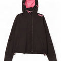 Giacca a vento con cappuccio da donna Superdry The Windcheater UK 10 Small Nera