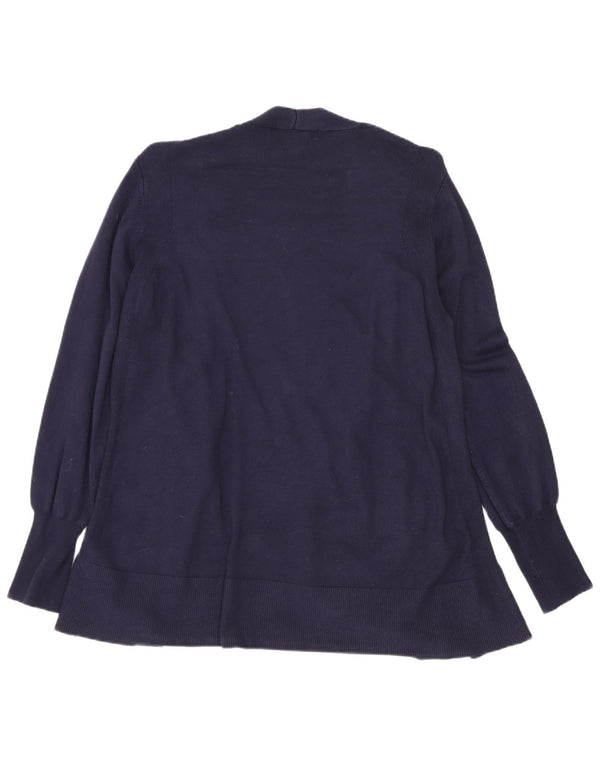 Maglione cardigan lungo da donna Marks & Spencer blu navy medio