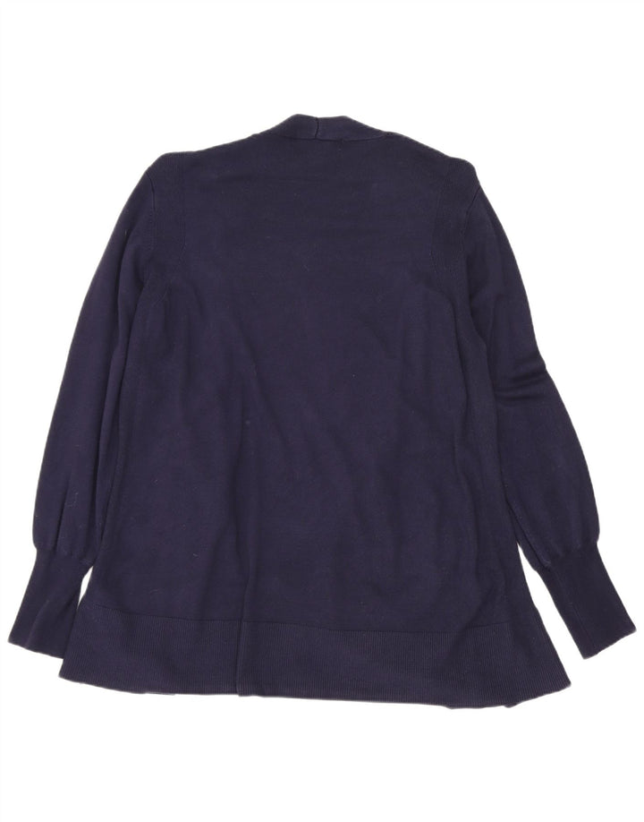 Maglione cardigan lungo da donna Marks & Spencer blu navy medio