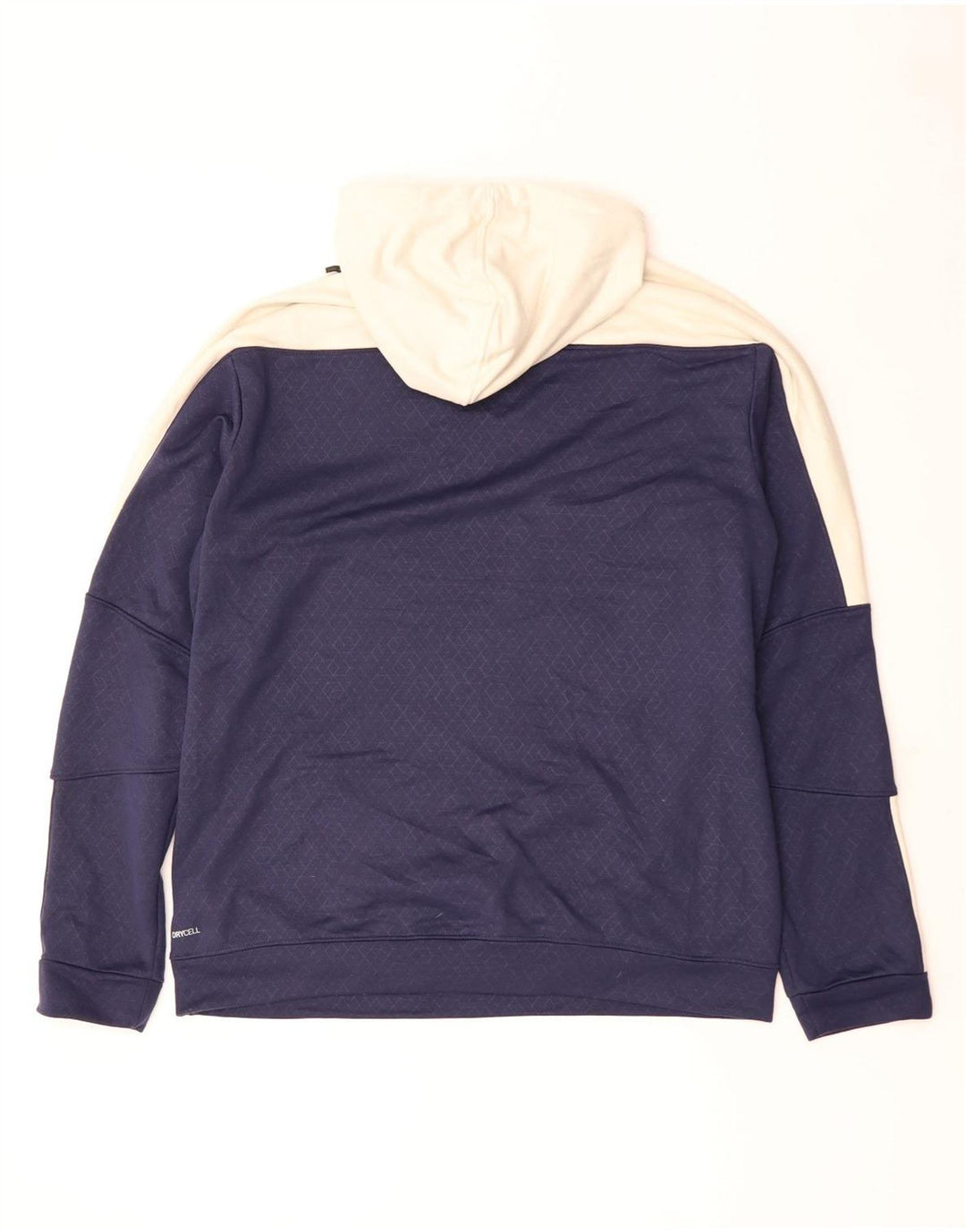 PUMA Felpa con cappuccio da uomo grande color block blu navy