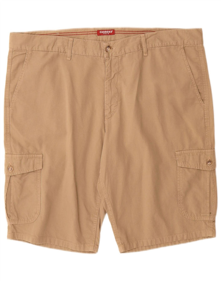 Pantaloncini cargo da uomo vestibilità regolare Carrera W38 XL cotone beige