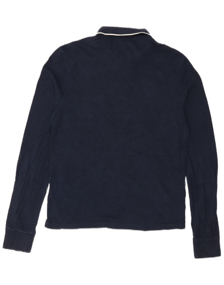 PENGUIN Polo da uomo Heritage a maniche lunghe slim fit blu navy medio