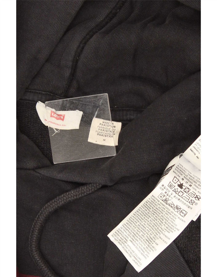 Maglione con cappuccio grafico da uomo Levi's in cotone nero medio