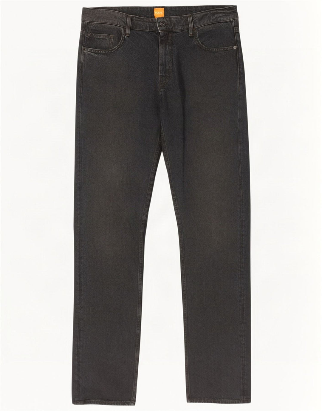 Jeans dritti da uomo Hugo Boss W34 L34 cotone nero