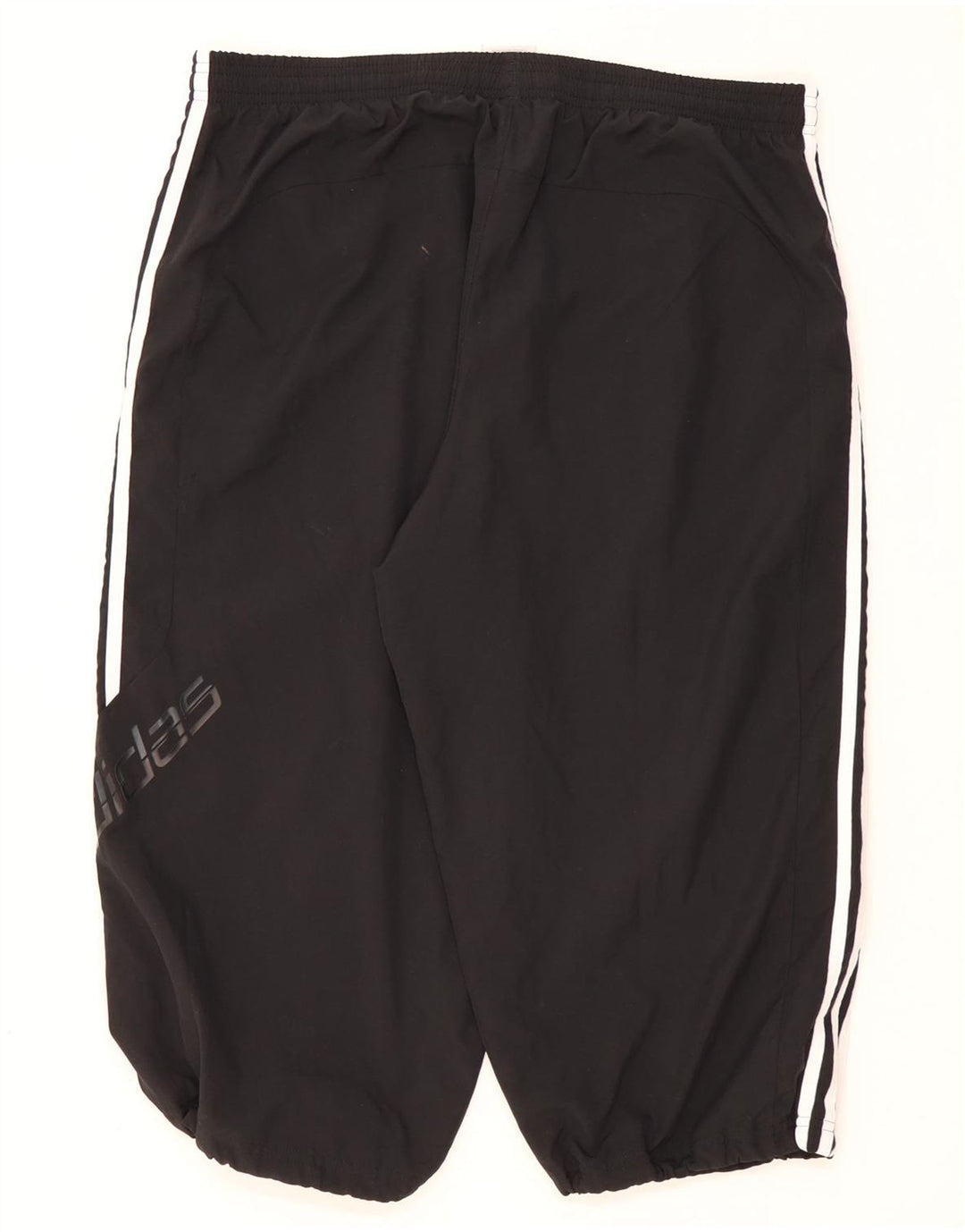 Pantaloni da tuta Adidas Graphic Capri da uomo, pantaloni da jogging, grandi, in poliestere nero