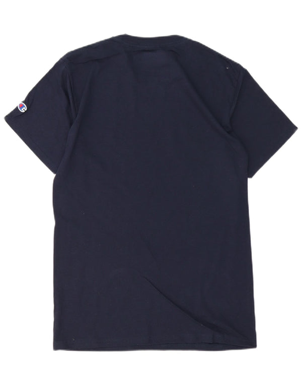 T-shirt grafica Champion da uomo George Washington Top piccola in cotone blu navy