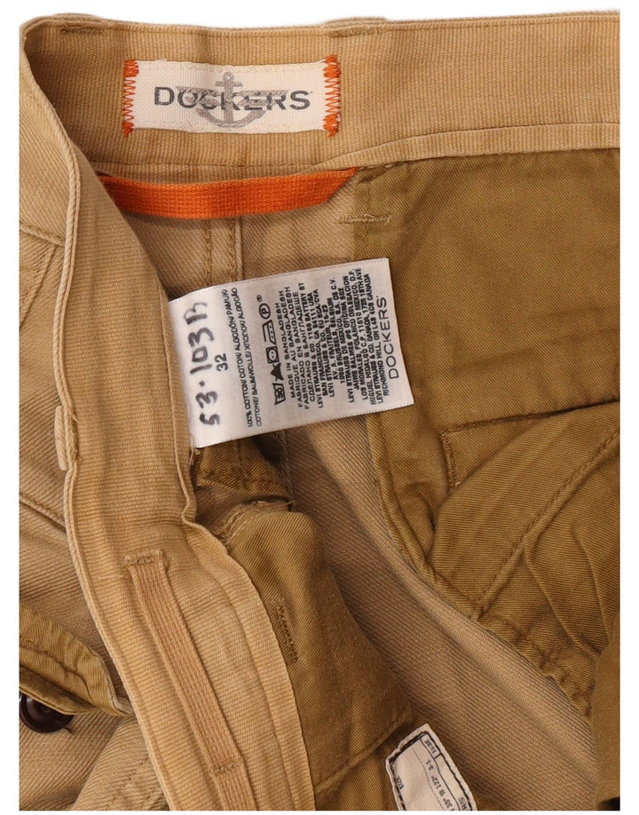DOCKERS Pantaloncini cargo da uomo W32 Cotone beige medio