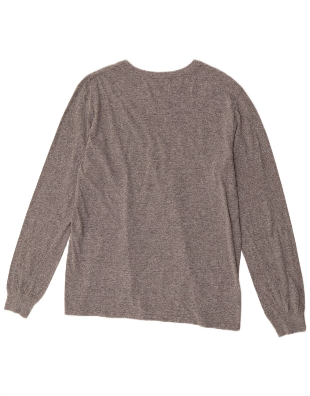 Nike Maglia da uomo con taglio atletico grafico a maniche lunghe grande in cotone grigio