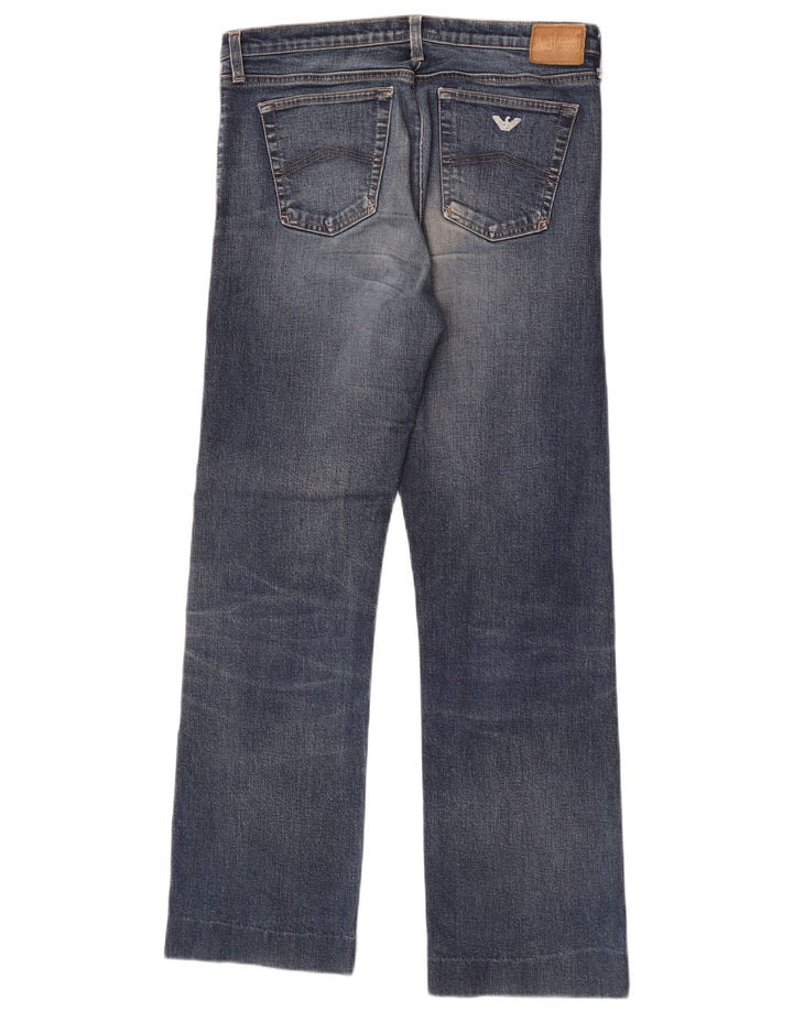 Jeans dritti da donna Armani W29 L29 cotone blu