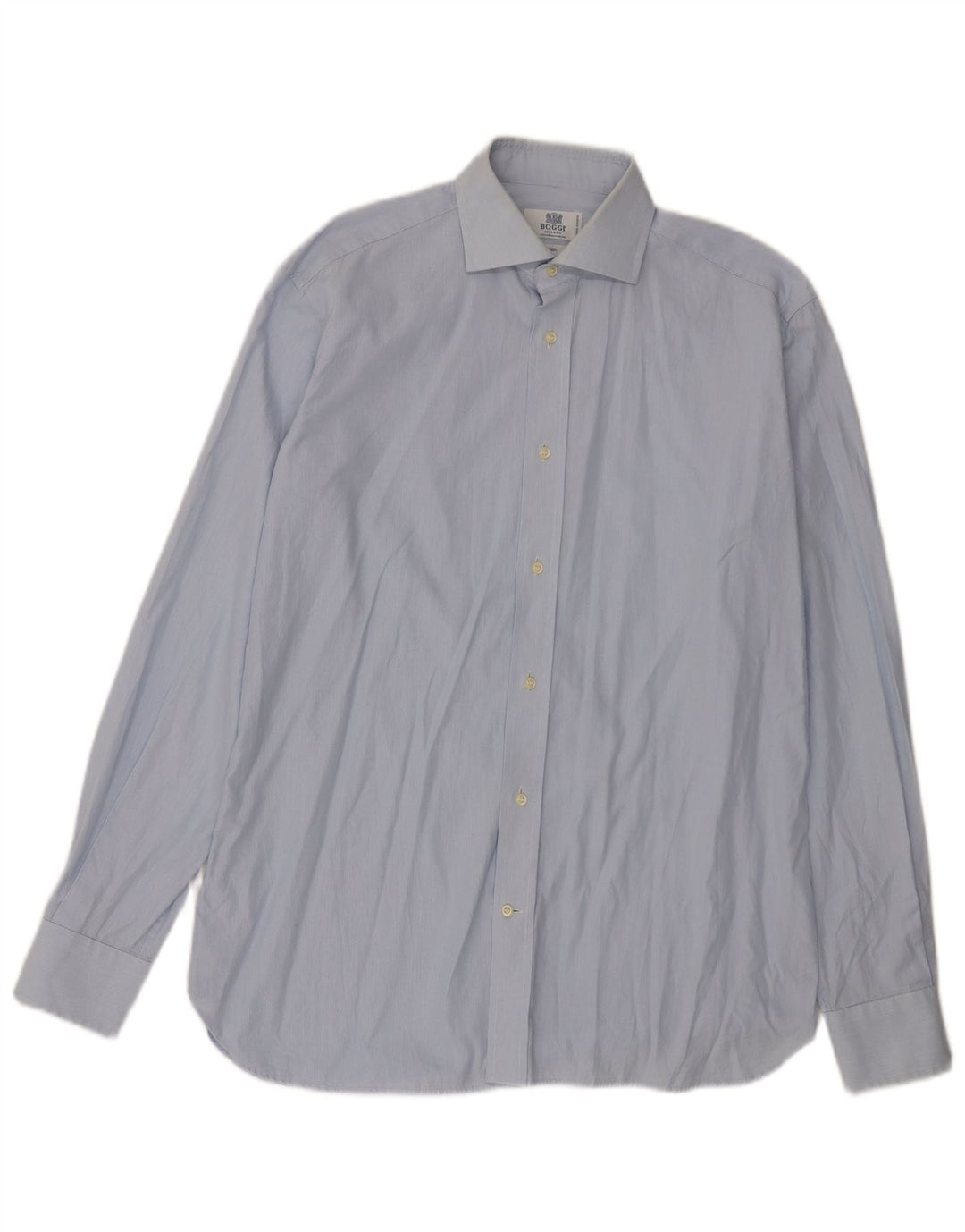 Camicia da uomo Boggi Milano taglia 38 15 1/2 cotone blu medio