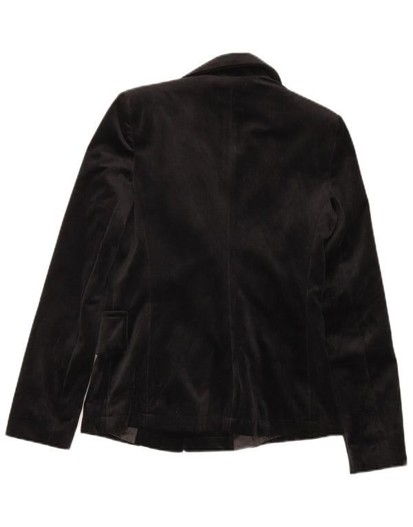 Giacca blazer in velluto a 2 bottoni da donna Mood Atelier UK 6 XS poliestere nero