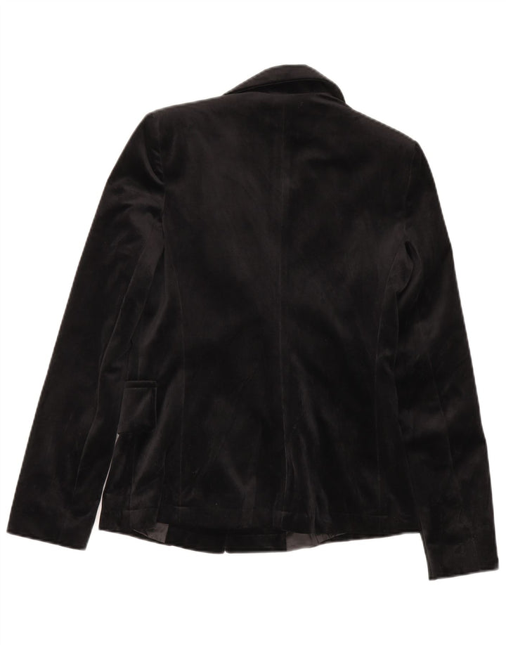 Giacca blazer in velluto a 2 bottoni da donna Mood Atelier UK 6 XS poliestere nero