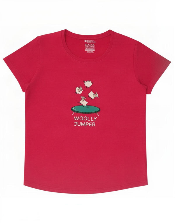 T-shirt grafica IsoCool da donna Mountain Warehouse Top UK 16 Large Rosa
