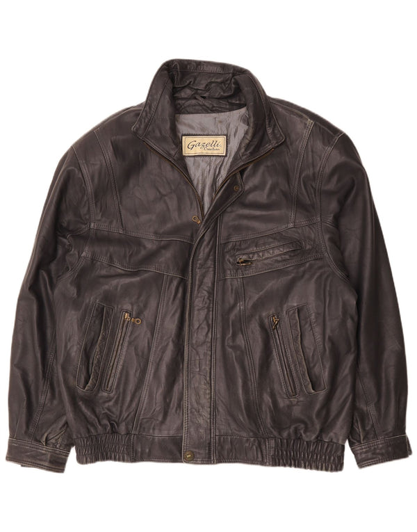 Giacca in pelle da uomo Gazelli UK 44 2XL Nera