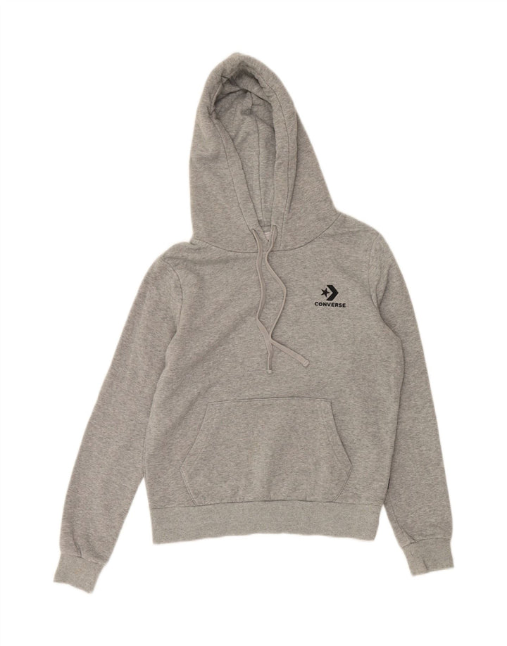 CONVERSE Womens Hoodie Jumper UK 10 Small Grey Cotton Vintage Converse and Second-Hand Converse from Messina Hembry 