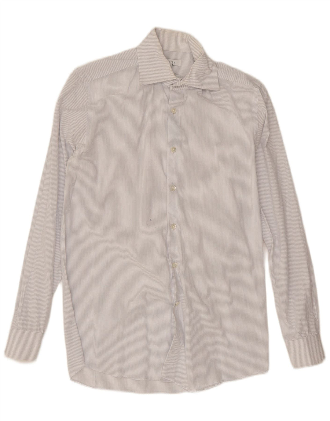 Camicia Reiss da uomo vestibilità regolare piccola in cotone gessato bianco