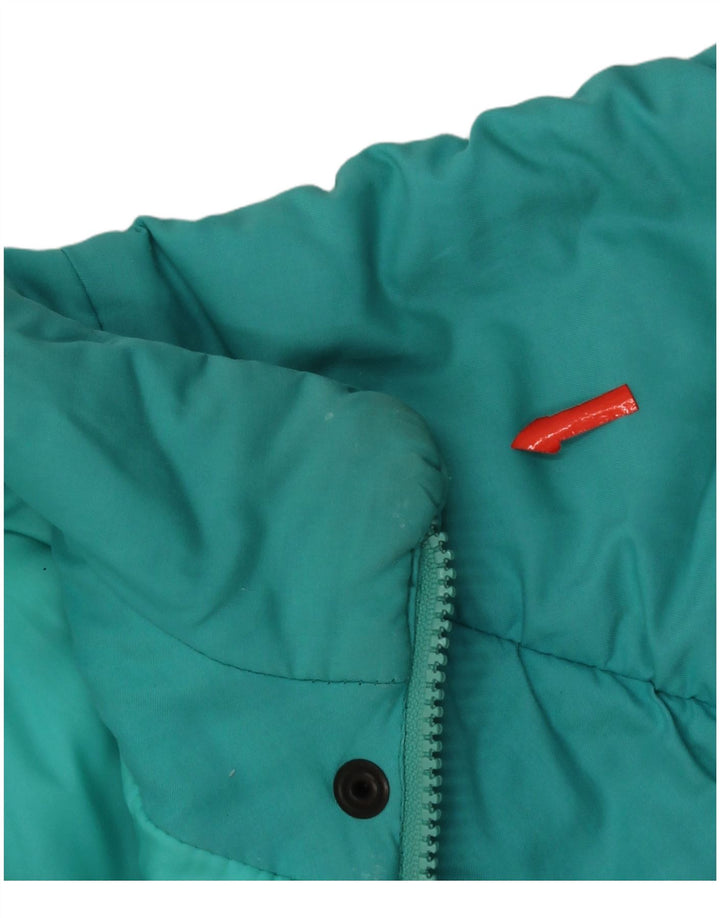 Giacca imbottita corta da donna Sergio Tacchini vestibilità ampia IT 42 medio turchese