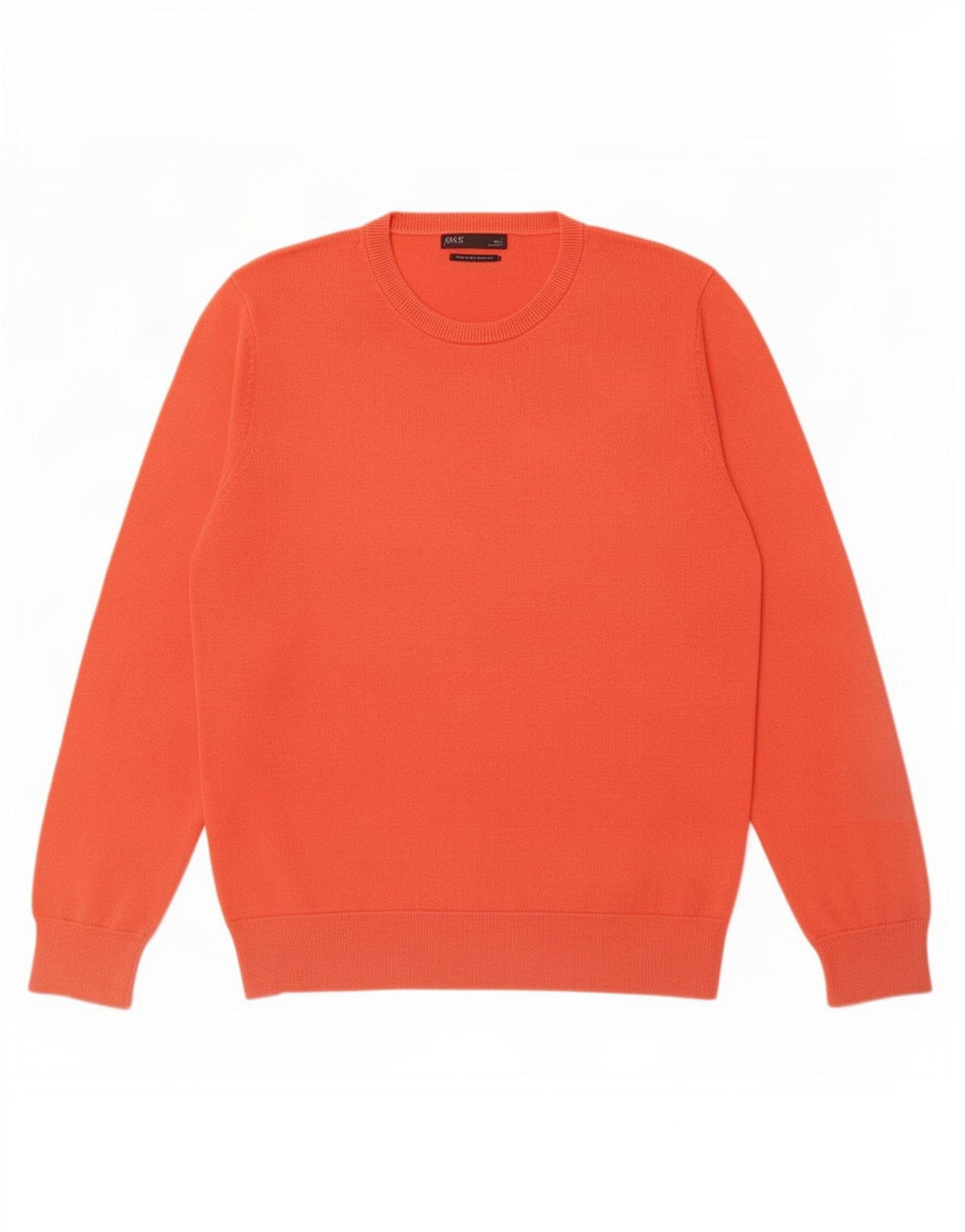 Maglione maglione girocollo da uomo Marks & Spencer grande arancione