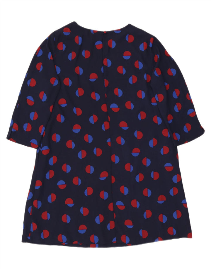 Abito a trapezio da donna con maniche a 3/4 Phase Eight UK 14 Grande blu navy maculato