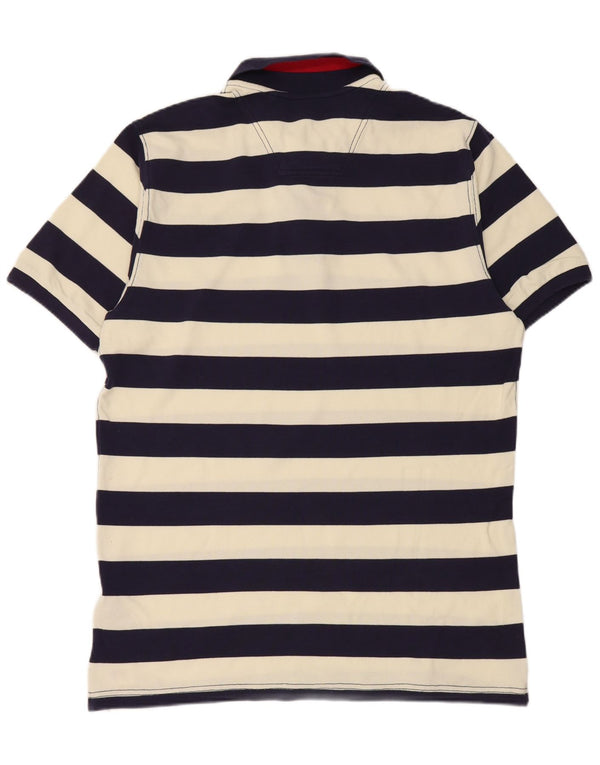 Polo Joules da uomo a maniche corte dalla vestibilità classica, grande, a righe blu navy