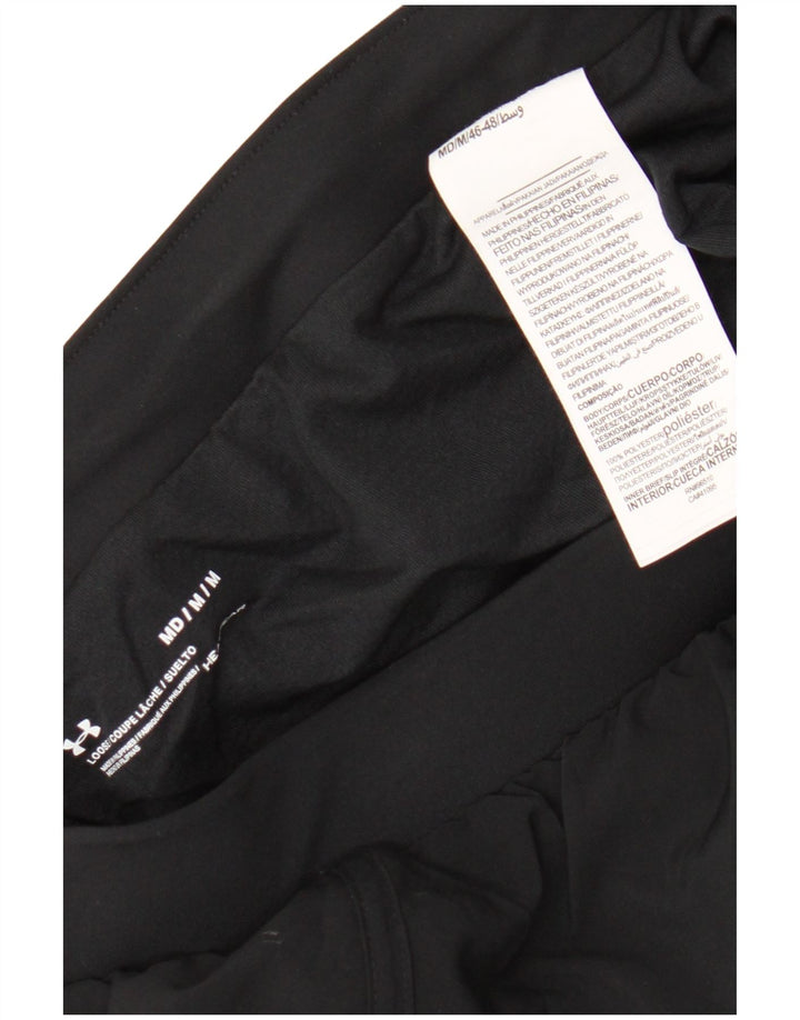 Pantaloncini sportivi Under Armour da donna vestibilità ampia UK 14 poliestere nero medio