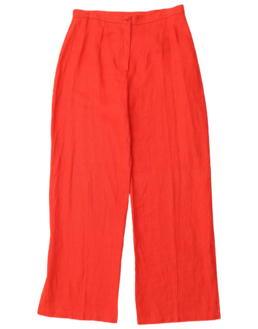 Pantaloni casual bootcut da donna SASHA UK 14 Medium W30 L29 Lino rosso