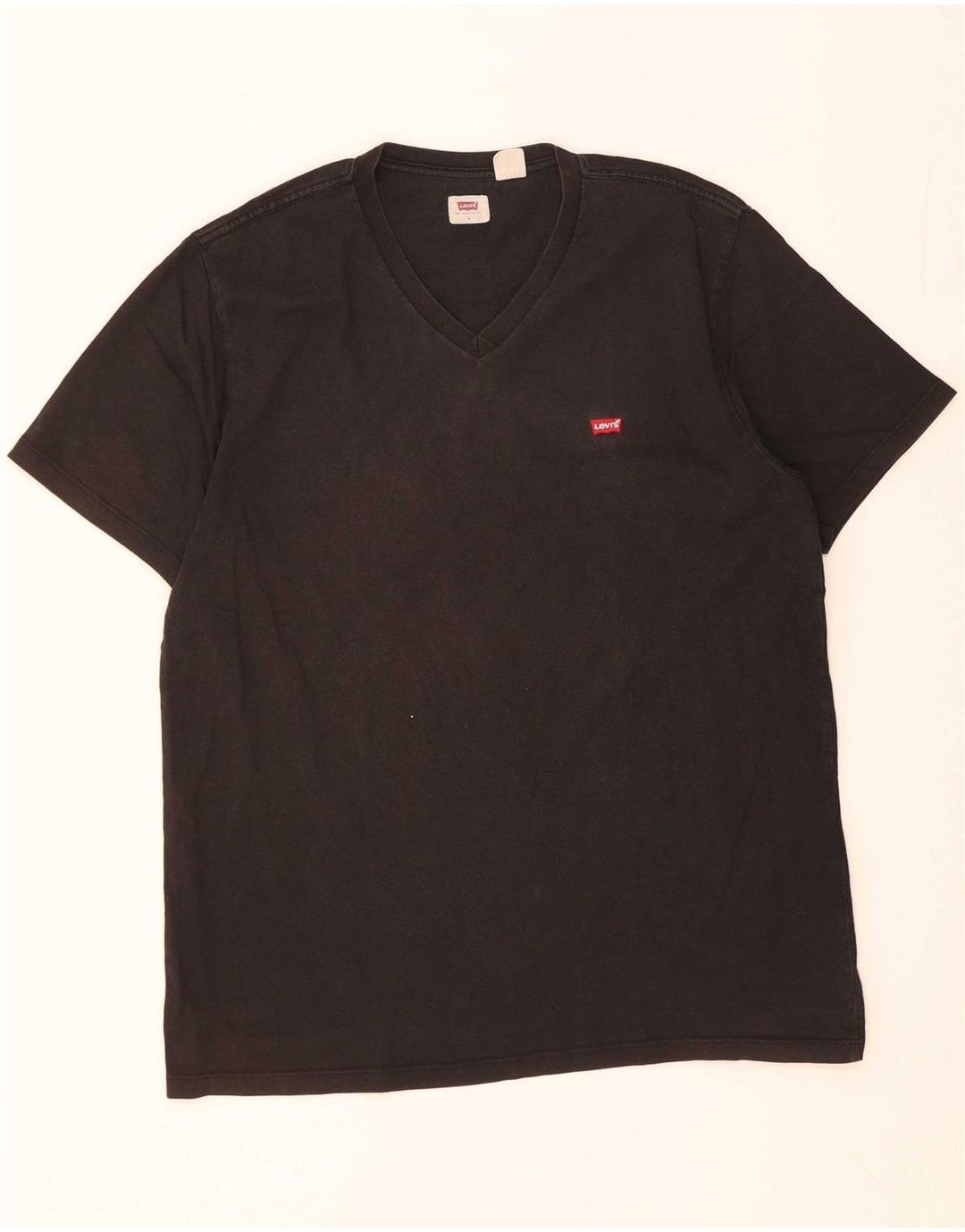 LEVI'S Mens T-Shirt Top Large Black Cotton