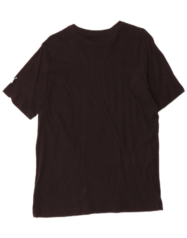 T-shirt grafica da uomo Puma Top grande in cotone nero