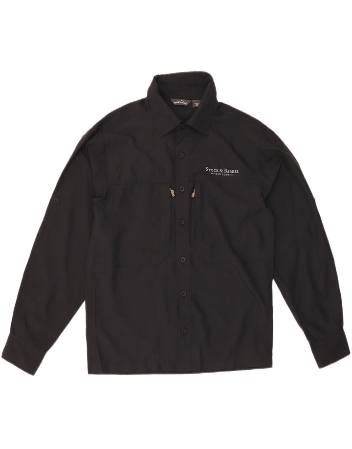 Maglietta grafica da uomo Eddie Bauer XS poliestere nero
