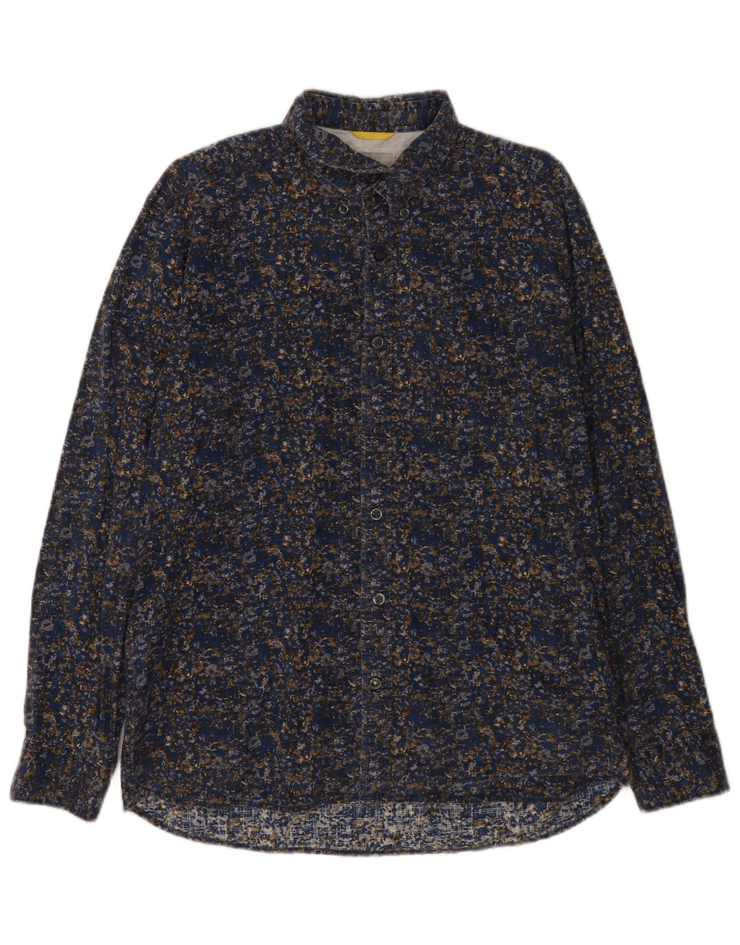 Camicia da uomo Camel Active Grande cotone floreale blu navy
