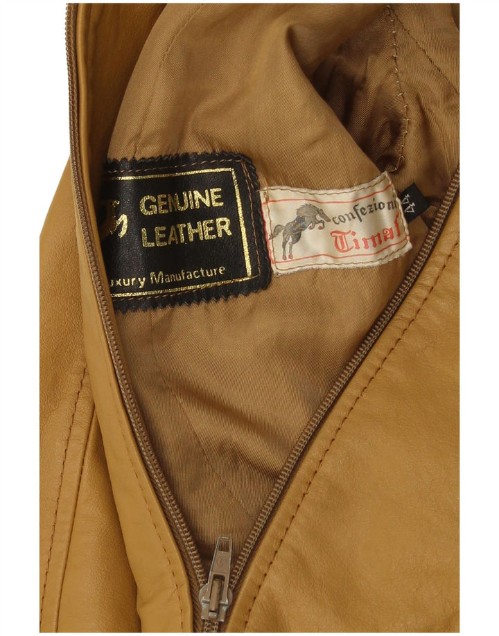 Confezioni Giacca in Pelle Donna IT 44 Pelle Beige Medio