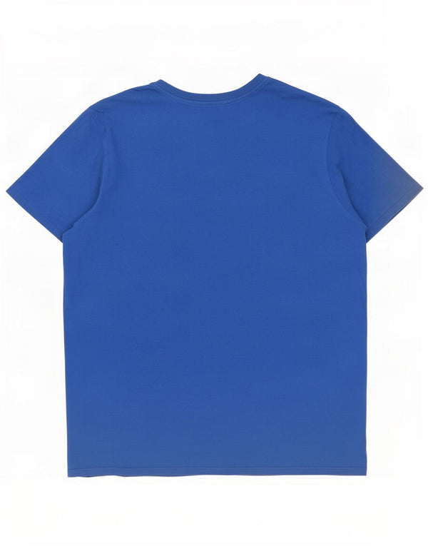 T-shirt Nike da uomo dal taglio atletico, XL, in cotone blu