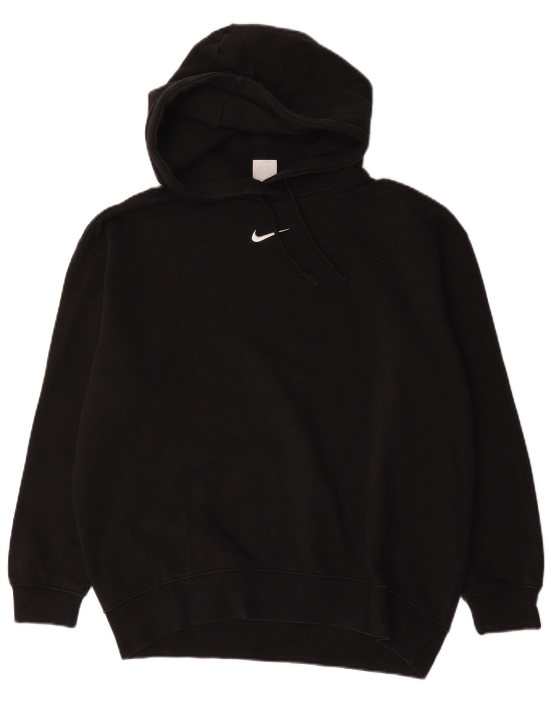 Felpa con cappuccio oversize da uomo Nike Small in cotone nero